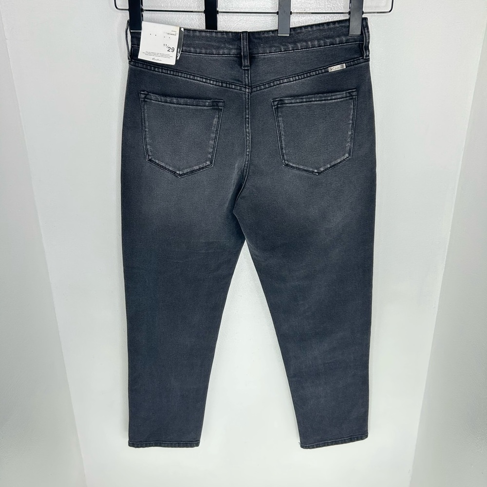 Kancan NWT Washed Black High Rise Mom Jeans Size 11/29 Stretch Denim 32x27 *READ - Picture 9 of 16